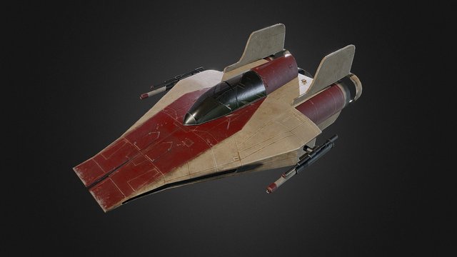 A-Wing 3D Model