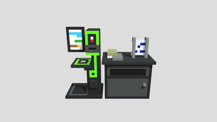 Voxel University Kit: Library checkout station 3D Model