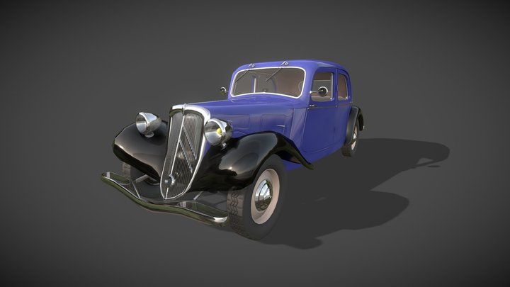 Citroën Traction Avant 3D Model