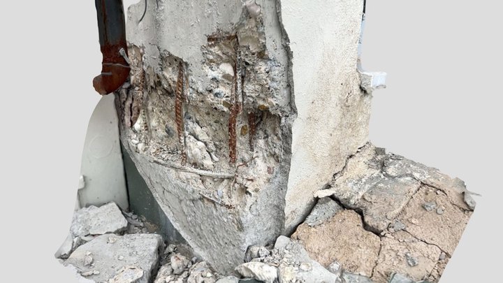 Failured Column at Adiyaman, Türkiye 3D Model