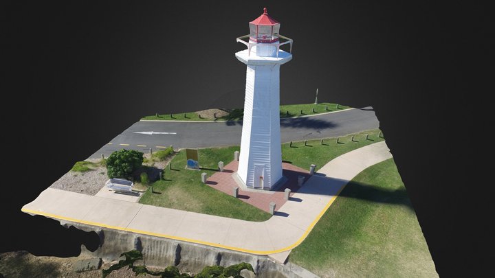 Lighthouse Test Simplified 3D Mesh 3D Model