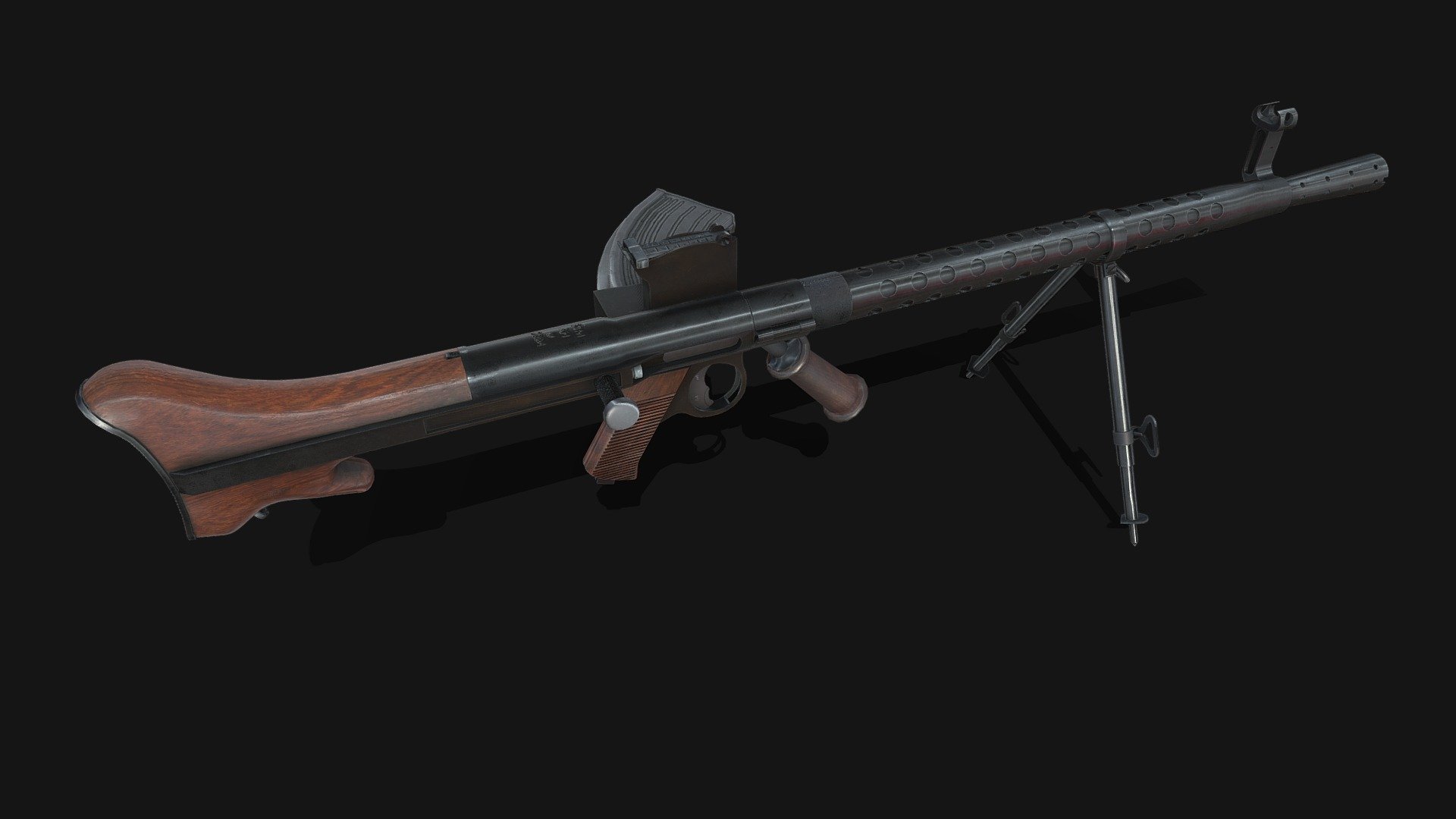 31M (MG30, Solothurn S2-200, Maschinengewehr30) - 3D model by Petr ...