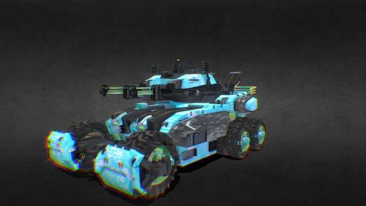 Futuristic armored vehicle – Kostenloses 3D-Modell STL