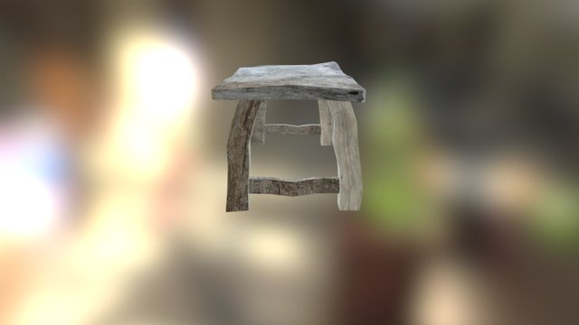 Eski Sehpa - Old Table - Old Bench 3D Model