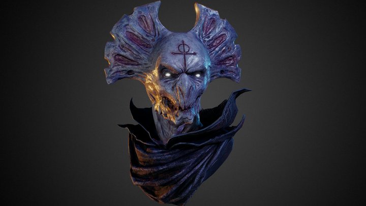 Demon bust 3D Model