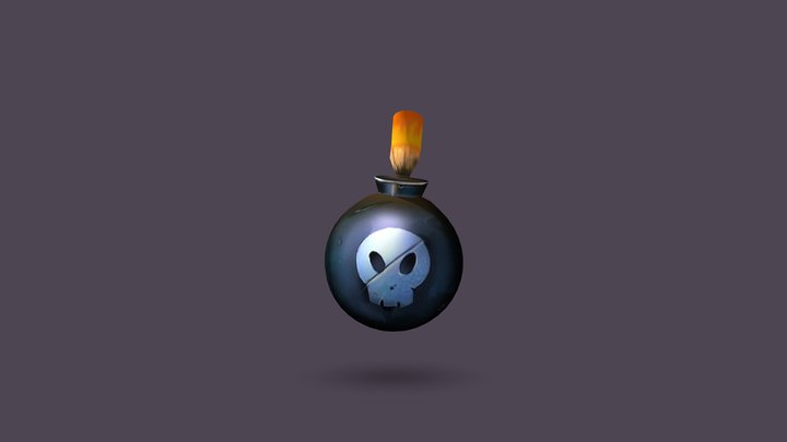 bomb handpaint 3D Model