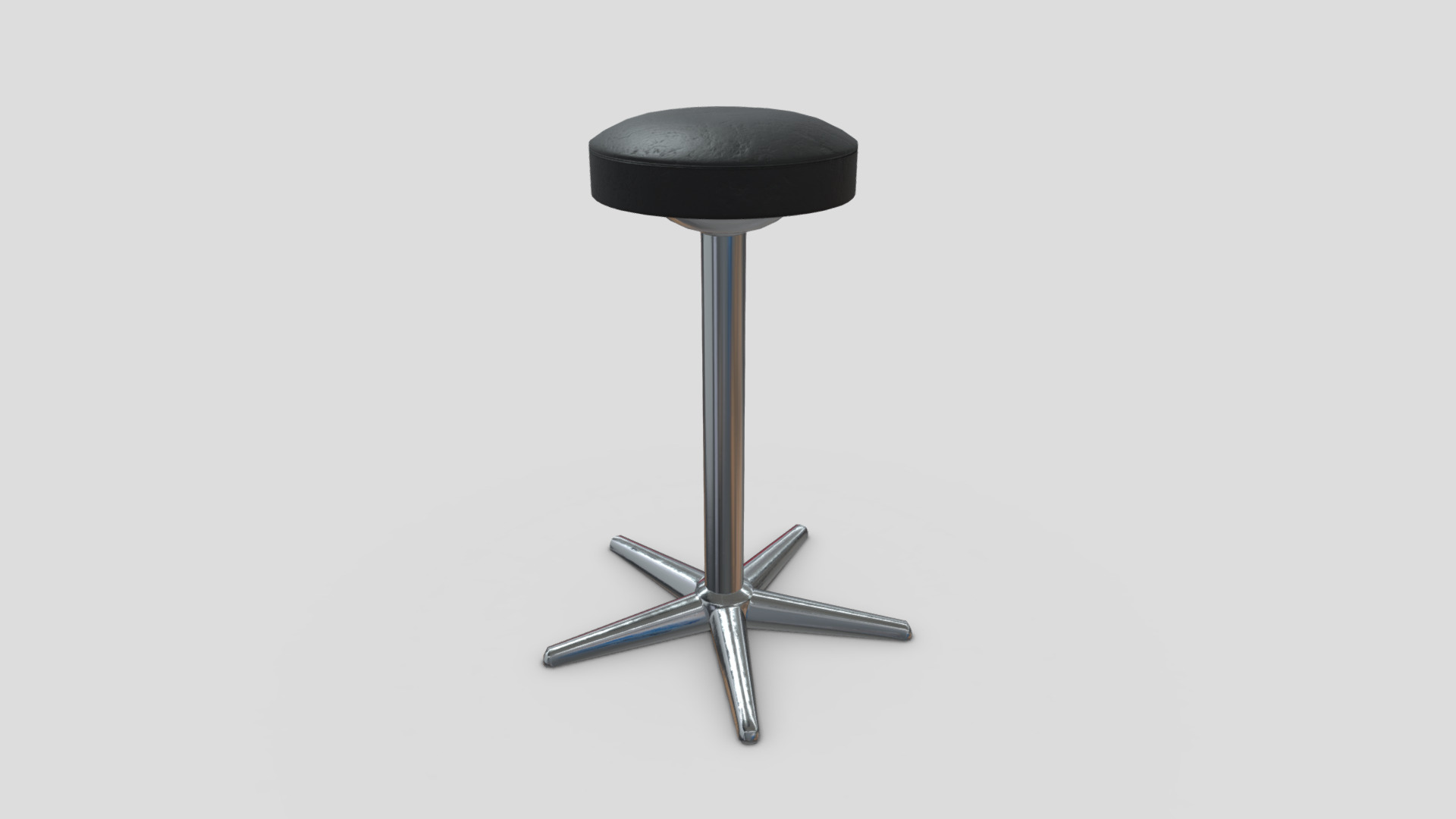 3D model Stool 3 - This is a 3D model of the Stool 3. The 3D model is about a small metal object.