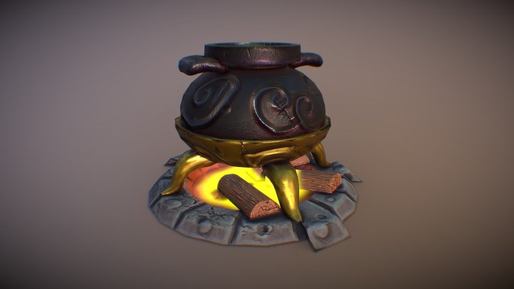 Stylized Game Props 3D Model