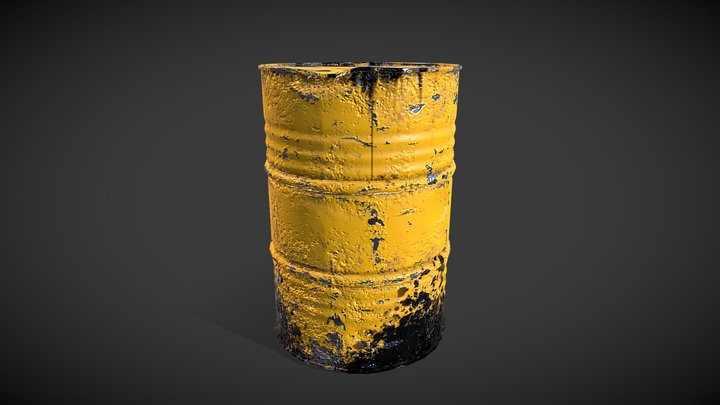 Oil Drum 3D Model