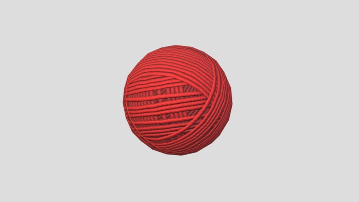 Ball of Yarn 3D Model