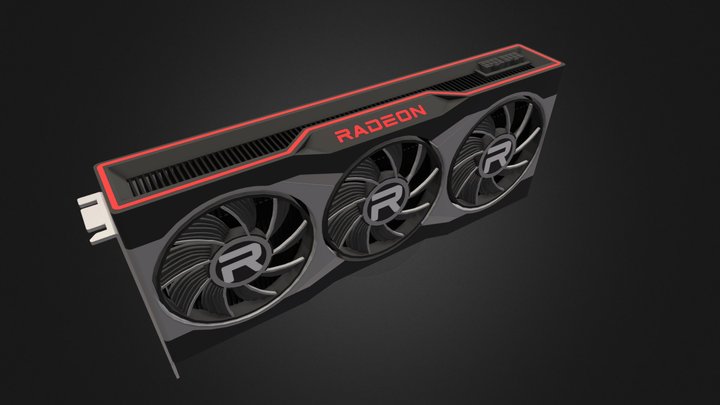 AMD Radeon RX 6900XT | Low Poly 3D Model