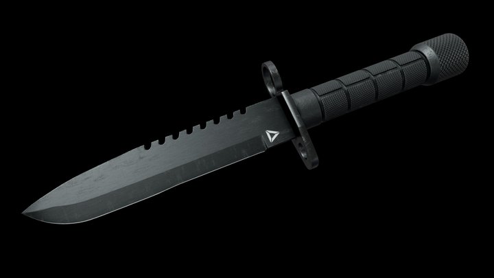 Military Knife 3D Model
