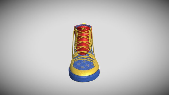 The Great Shoe Case : Wonder Woman Shoe 3D Model