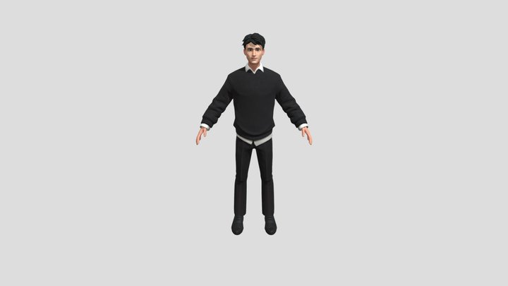 Young boy avatar 3D Model