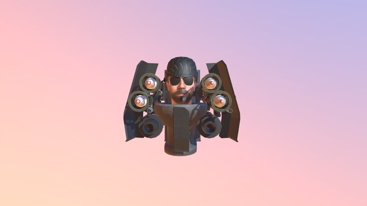 Shield Rocketeer Skibidi Toilet 3D Model