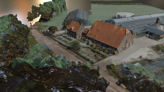 3D Openbare Ruimte - Rural 5m - Scene 1 3D Model