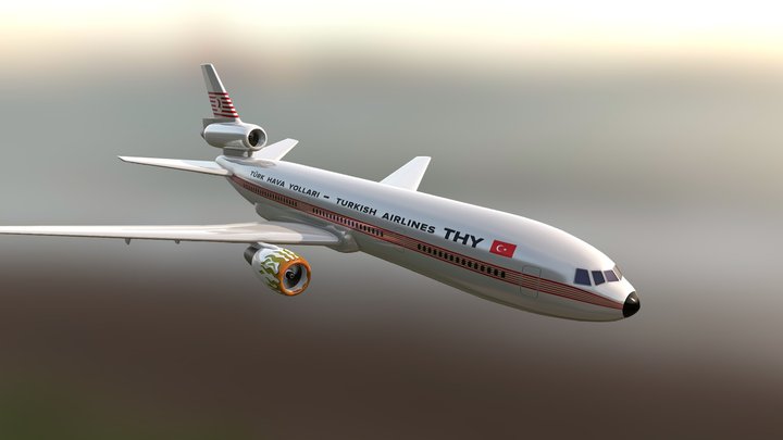 Turkish Airlines(トルコ航空) DC-10 1/200 模型 Turkish Airlines(トルコ航空) DC-10 1/200 模型 Turkish Airlines THY