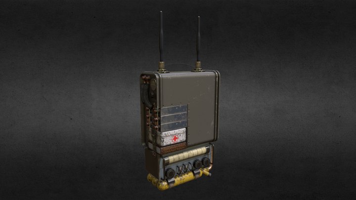 Military Survival Backpack 3D Model