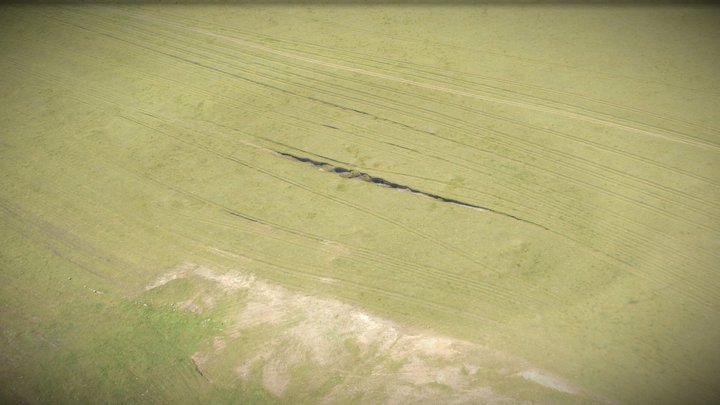 The Hulunbeir Grassland, crevice and track – Modello 3D gratuito STL