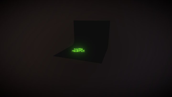Martin McDermot Neon Sign 3D Model