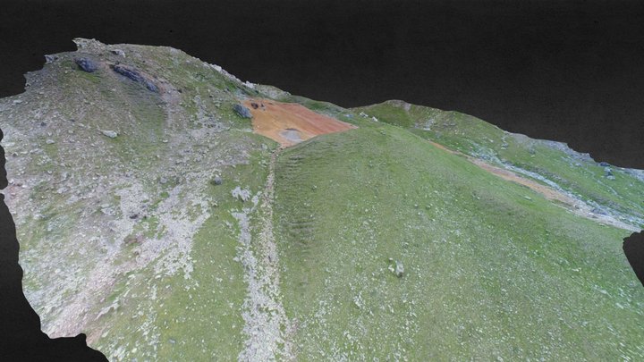 High alpine mining landscape Avagna 3D Model