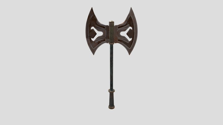 Rusted Reverie: The Haunting Echoes of the Axe 3D Model