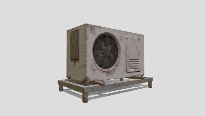 Old air conditioner 3D Model