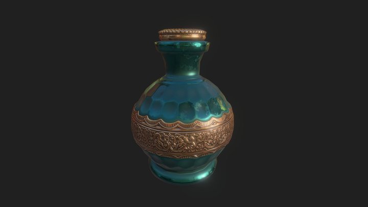 potion bottle pbr 3D Model