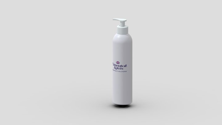 White Round Dispenser 3D Model