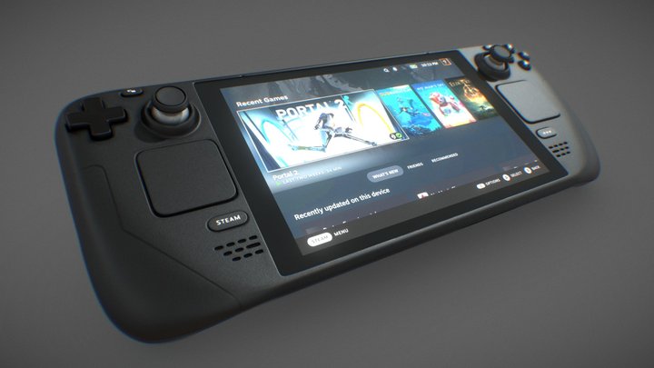 Steam Deck 3D Model