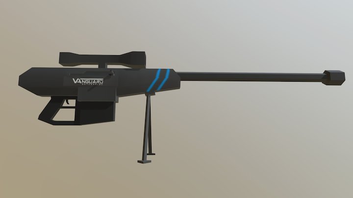 Anti-Materiel Rifle 3D Model