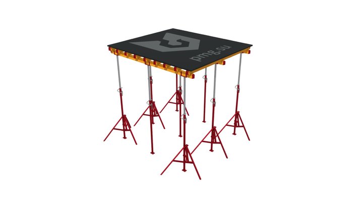 Опалубка перекрытий на телескопических стойках 3D Model