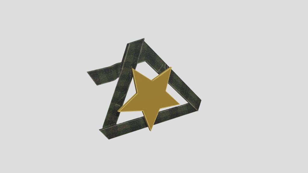 Video Star Badge Scary Baboon