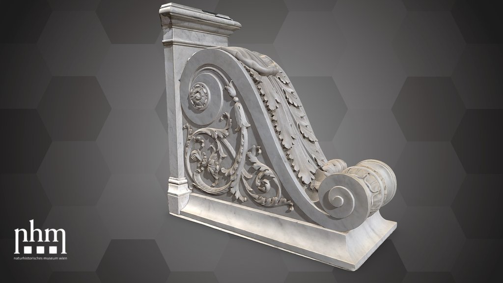 Volute on the main staircase