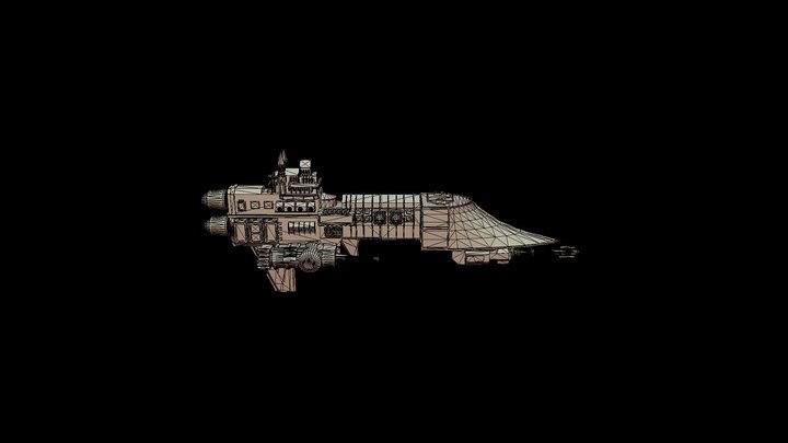 Firestorm class frigate Warhammer40k 3D Model