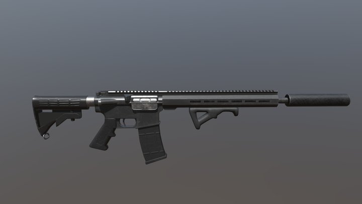 M4 Rifle 3D Model
