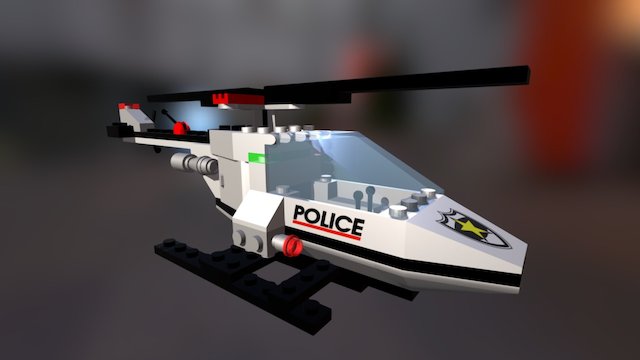 Lego Helicopter 3D Model