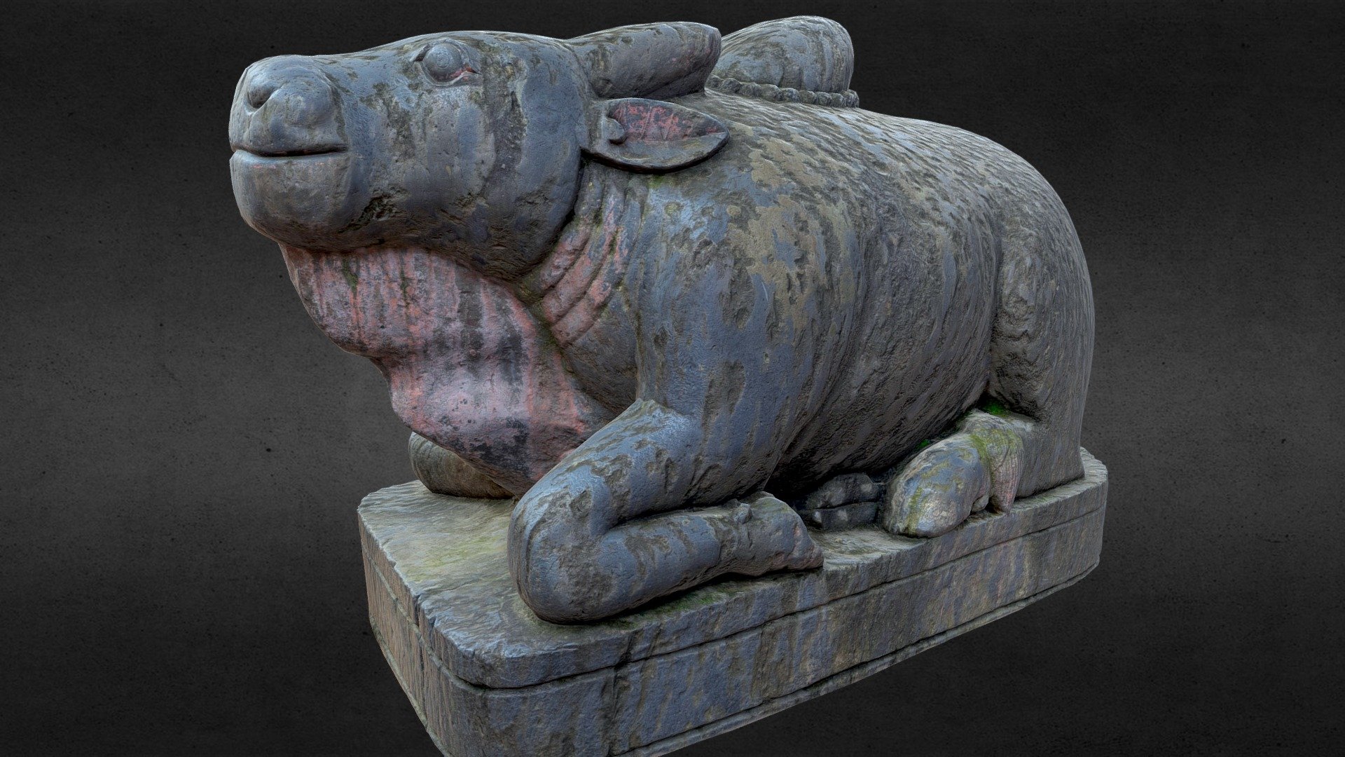 Ox Statue W/ 3 LOD - Nepal Heritage - Buy Royalty Free 3D Model By ...