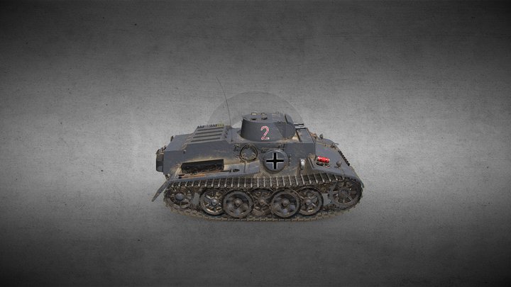 Pz.Kpfw. I Ausf. F / Baby Tiger 3D Model
