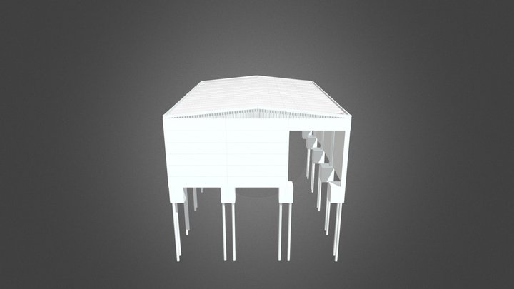 BARRACÃO COMERCIAL 300M2 - SANDRO CASCAVEL 3D Model
