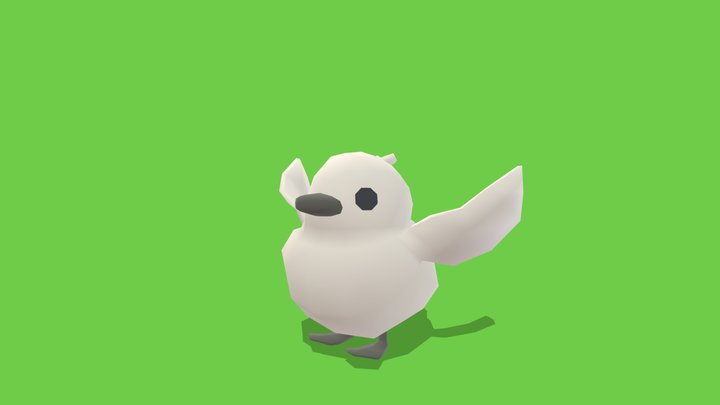 Duck Baby - Animated Low Poly – Free 3D Model STL
