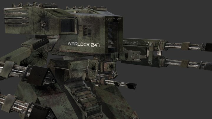 WARLOCK - Mech 3d Model 3D Model