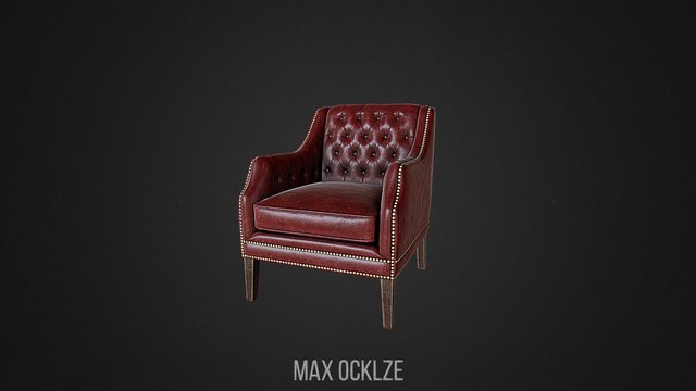 HQ Classic Armchair 3D Model