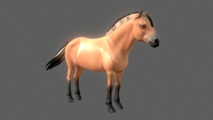[Star stable online] Fanmade fjord horse 3D Model