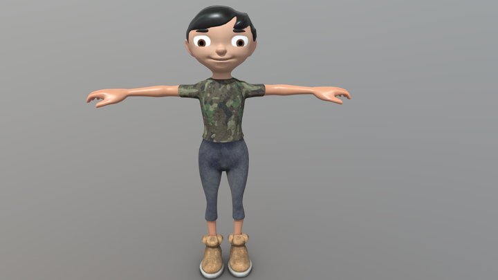 Comic_Character 3D Model