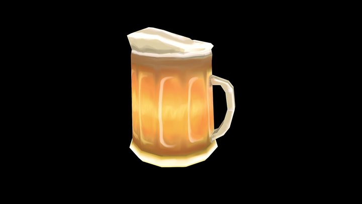 Cartoon Mug 3D Model