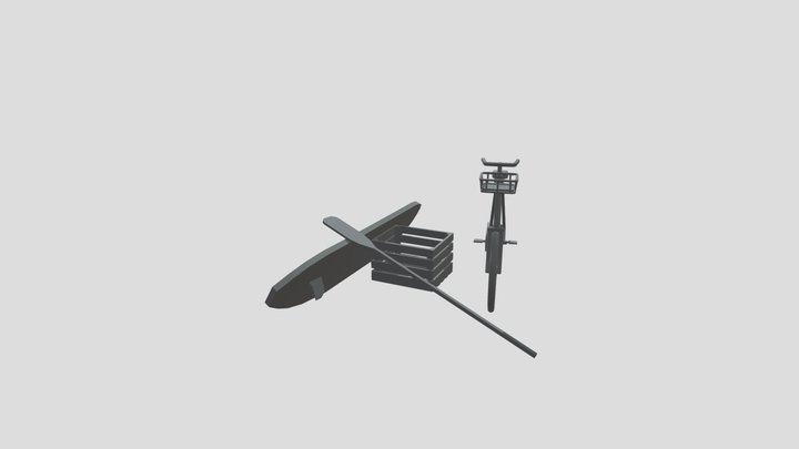 By the ocean - Unwrap 3 + model 1 3D Model