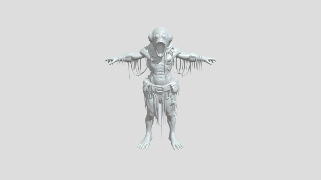 A monstrous humanoid figure