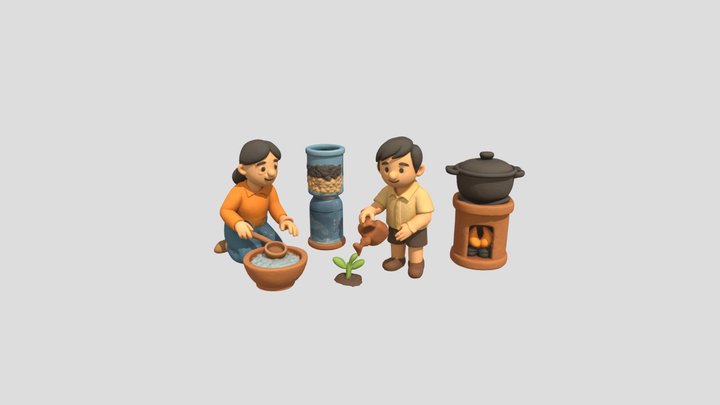 Sustainable Living 3D Model