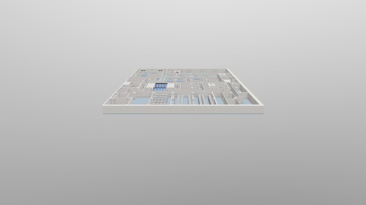 Visualize the interior of the building 3D Model